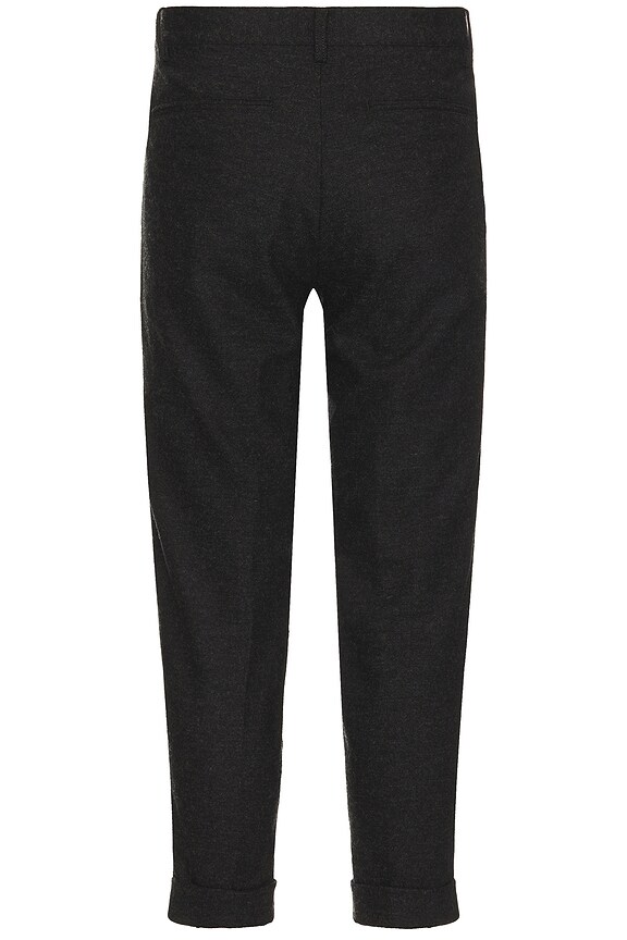 view 2 of 4 Pleat Wool Cashmere Pant in Charcoal