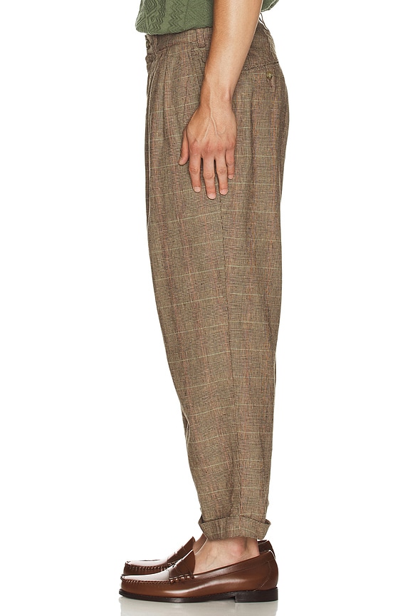 view 2 of 6 2 Pleats Trousers in Glen Plaid Pen Stripe