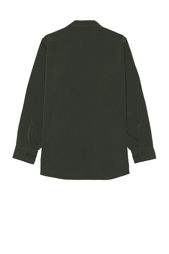 view 2 of 3 Work Classic Fit Pe Twill Shirt in Green