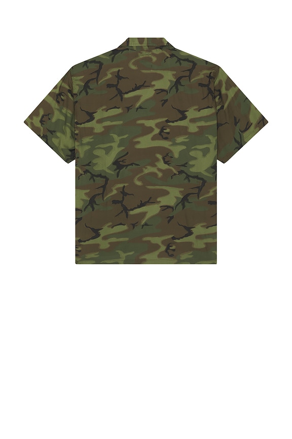 view 2 of 4 Mil-Sht Mesh Camo Jacquard Mapping Print in ERDL Camo