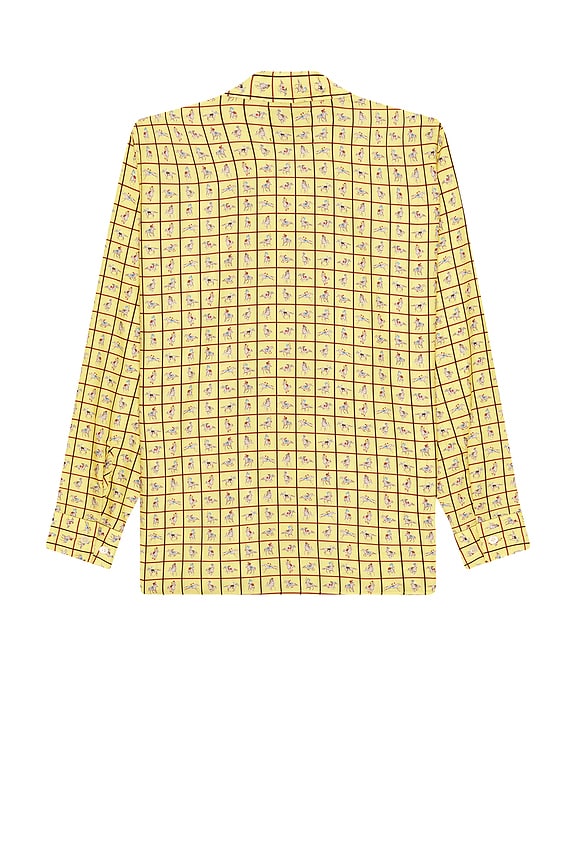 view 2 of 4 Mil Open Collar Derby Tattersall in Yellow