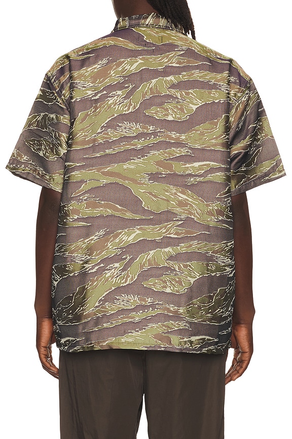view 2 of 4 Mil-Sht Tiger Stripe Mesh Jacquard in Tiger Camo Stripe