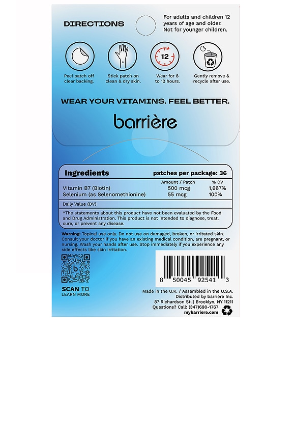 view 2 of 9 Call Of Beauty Biotin Patch 36 Pack in Diamond