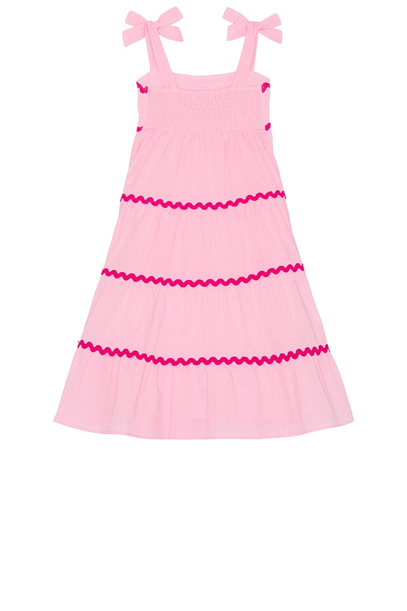 view 2 of 2 Kids Little Charlotte Dress in Sweet Berry Wave Pink