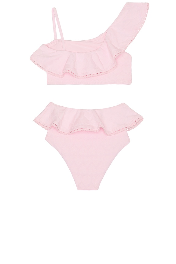 view 2 of 2 CONJUNTO DE TRAJE DE BAÑO LITTLE AVA in Pink Sands