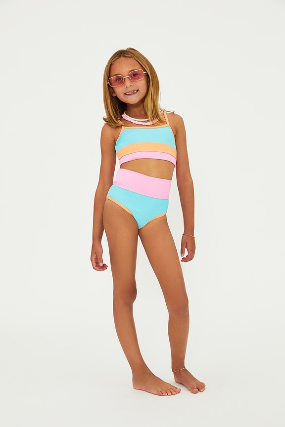 view 2 of 5 Kids Little Eva & Emmy Bikini Set in Crush