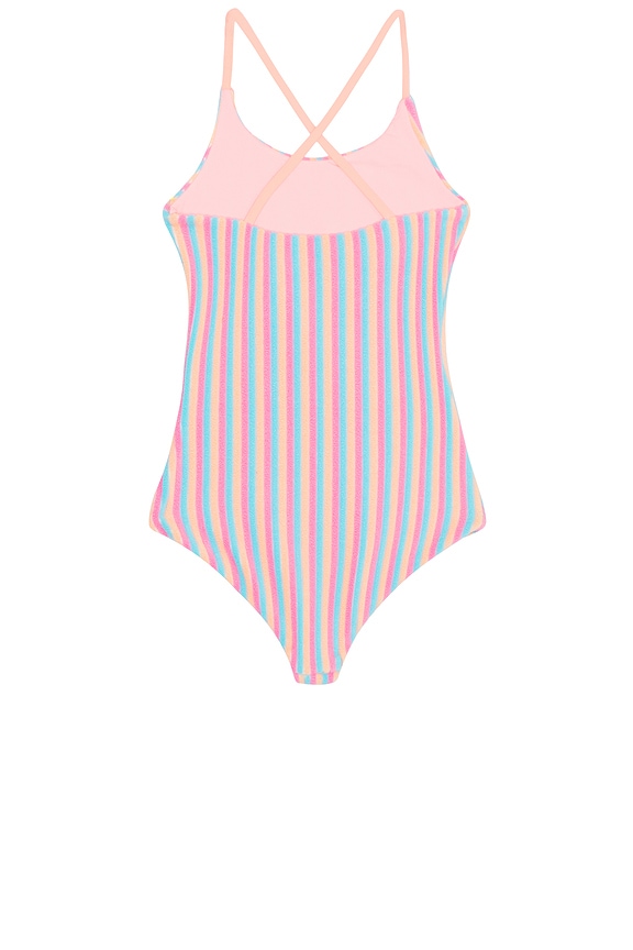 view 2 of 6 Kids Little Julia One Piece in Petal Stripes