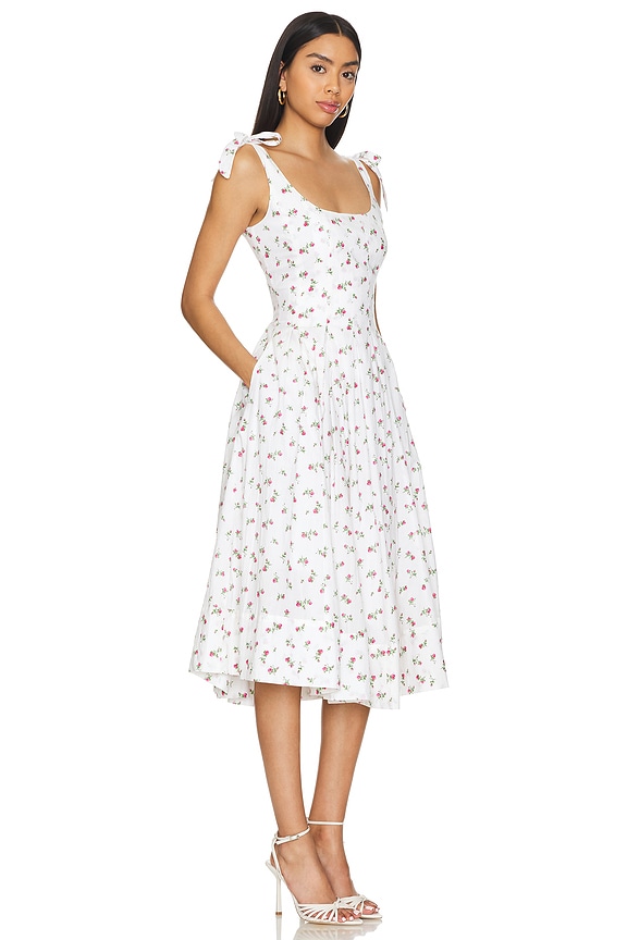 view 2 of 3 ROBE MI-LONGUE MAISIE in Peony Blossom