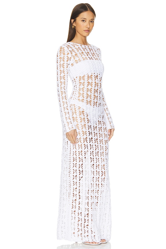 view 2 of 3 MAXIVESTIDO ARIANA in White