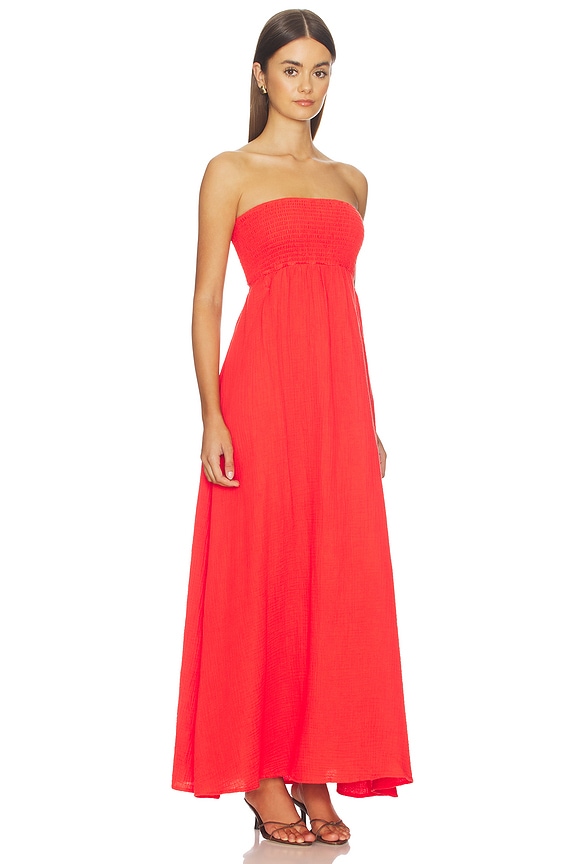 view 2 of 4 ROBE MAXI YULA in Hot Haze