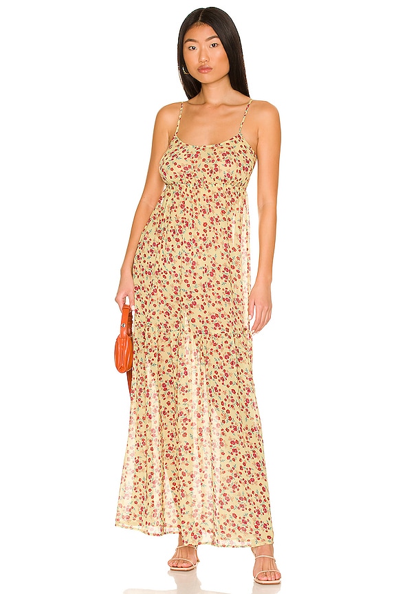 view 1 of 3 Malia Dress in High Risk Red Ditsy