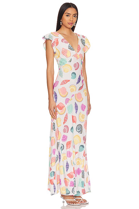 view 2 of 3 ROBE MAXI ELODIE in Coastal Jewel