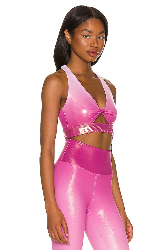 view 2 of 4 Glitter Twist Sports Bra in Baton Rouge Glitter Ombre