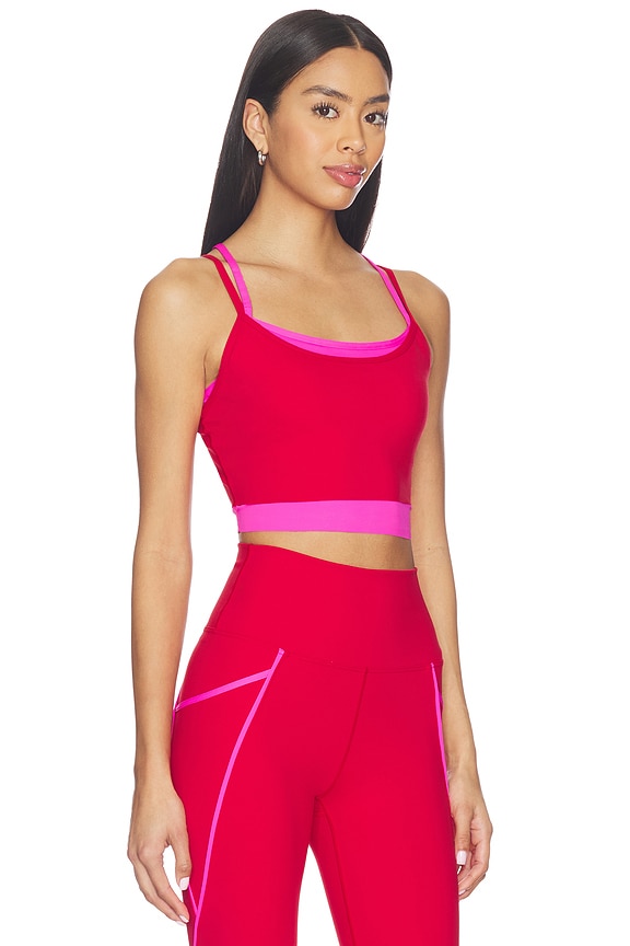 view 2 of 4 Vinny Sports Bra in Royal Red