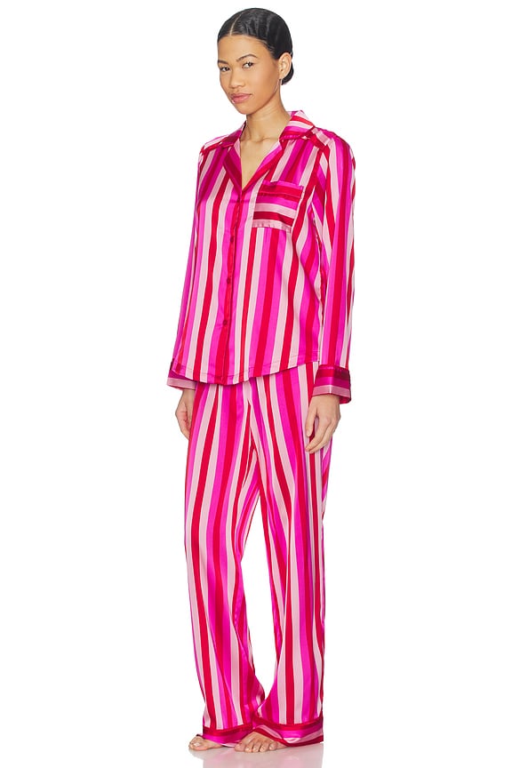 view 2 of 4 LINGERIE LIVY & CONNIE in Pink & Red Stripe