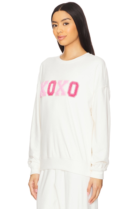 view 2 of 4 Devyn Oversized Sweatshirt in XOXO Cream