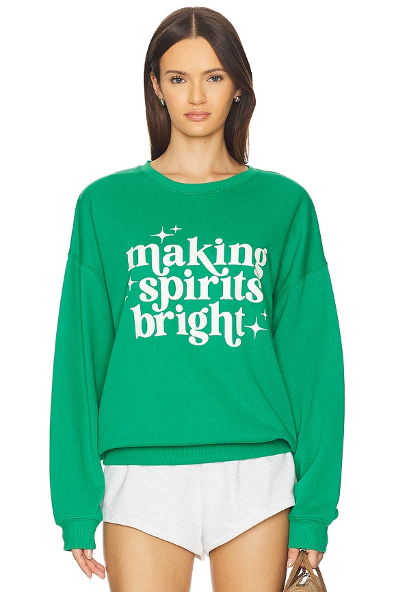 view 1 of 4 Devyn Oversized Sweatshirt in Frosted Fir