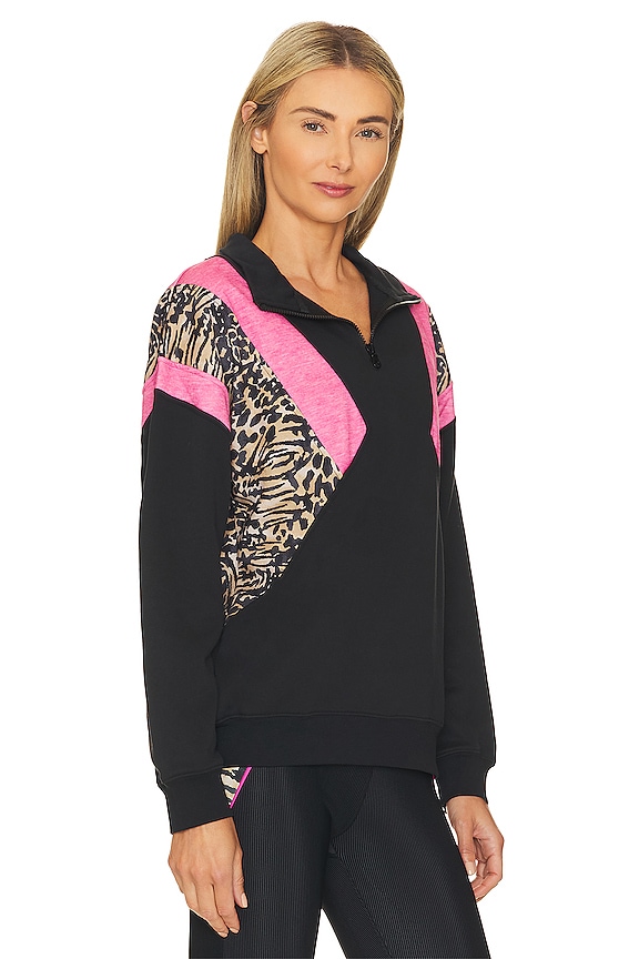 view 2 of 4 MAXINE ハーフジッパー in Amour Leopard