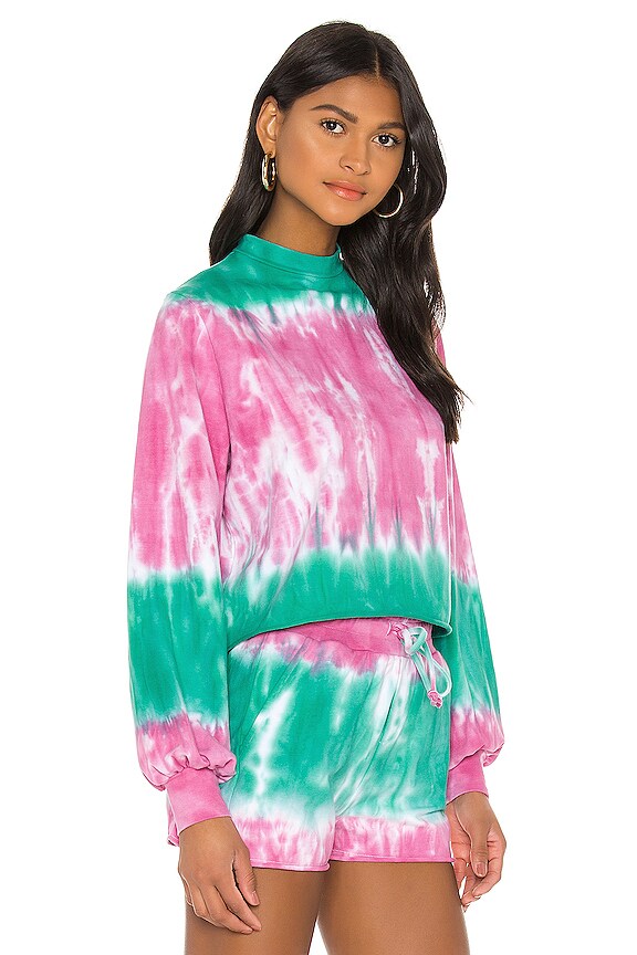 view 2 of 4 SUDADERA AVA in Teal & Azalea