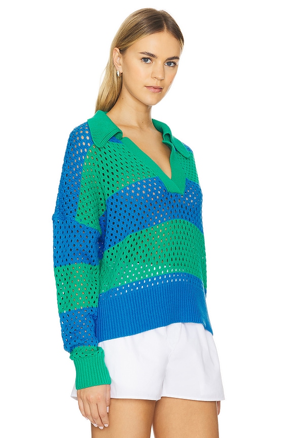 view 2 of 5 СВИТЕР WYNN in Garden Green Colorblock