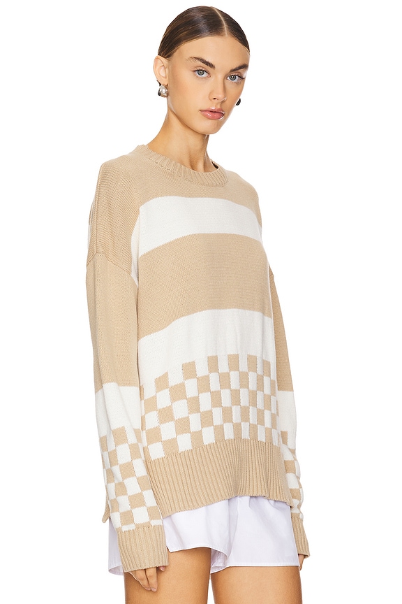 view 2 of 4 ПУЛОВЕР CALLIE in Taupe Check