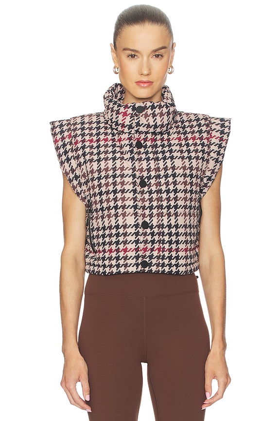 view 2 of 6 GILET CANYON in Midnight Houndstooth