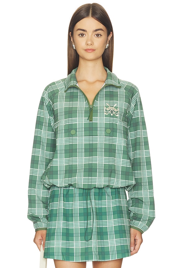 view 1 of 5 Atticus Pullover Jacket in Fairway Plaid