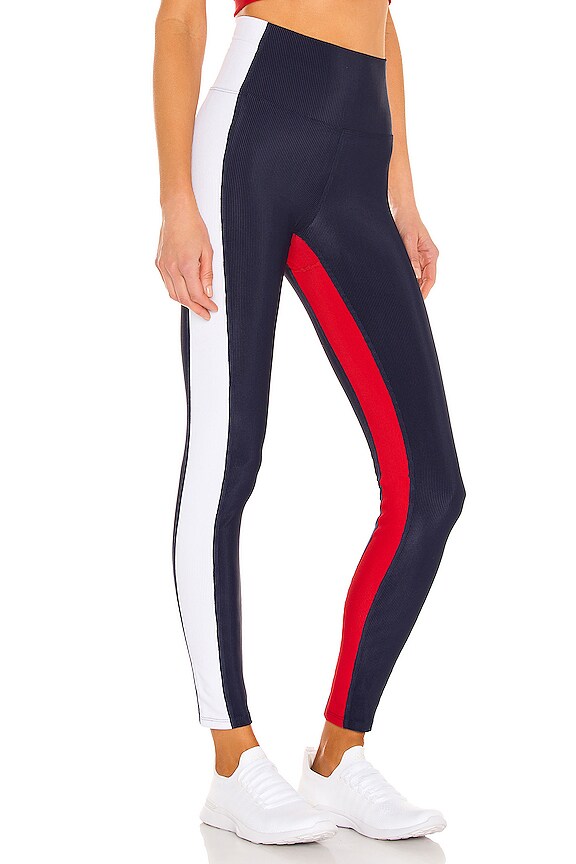 view 2 of 4 Colorblock Legging in Red, White & Blue