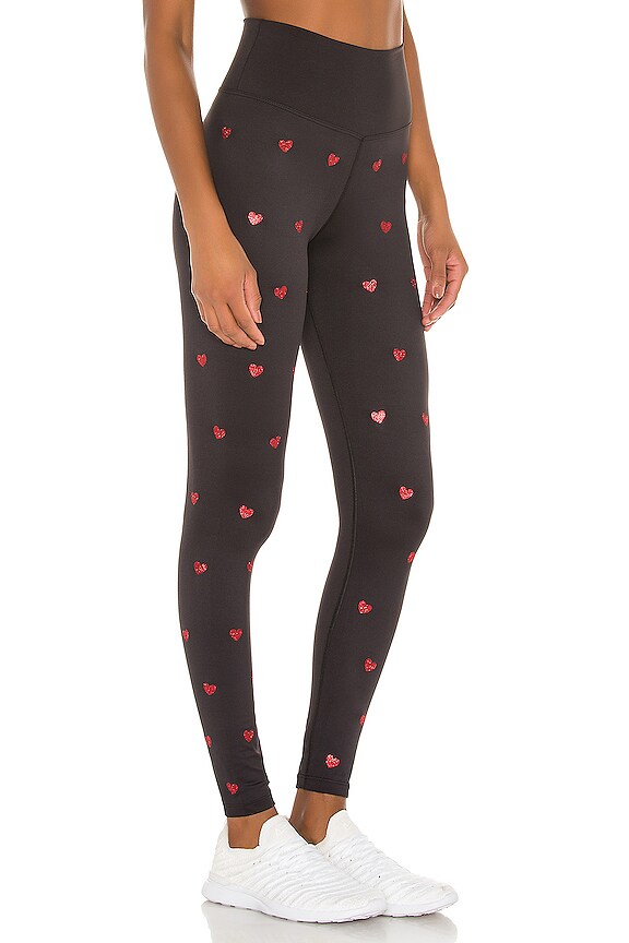 view 2 of 5 Sparkle Heart Legging in Black