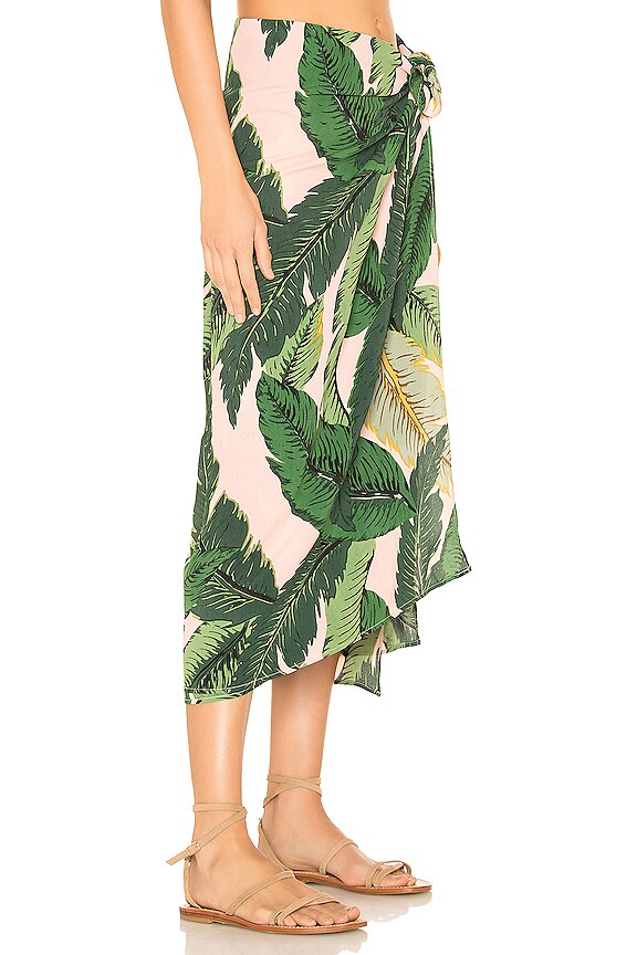 view 2 of 4 x REVOLVE Palm Sarong Cover Up in Pink Palm