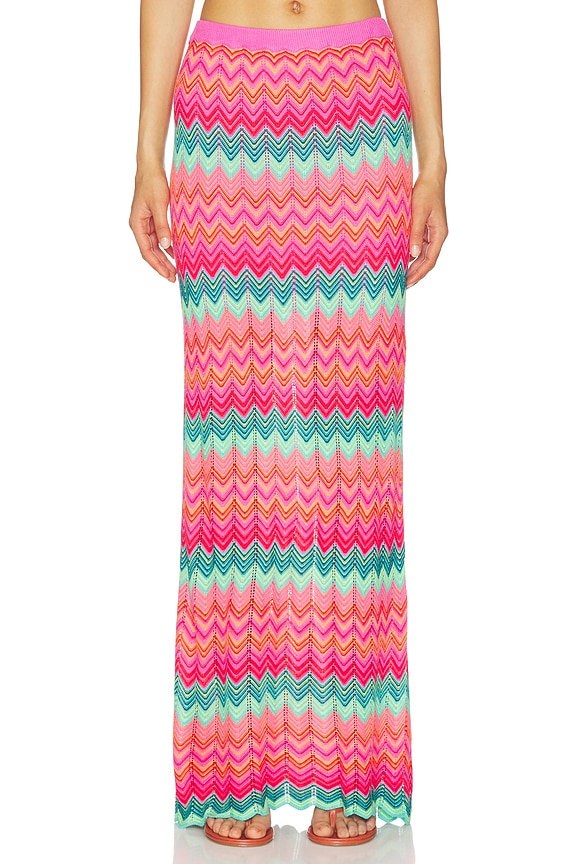 view 1 of 6 JUPE LONGUE IVANA in Strawberry