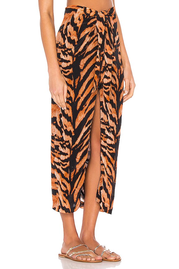 view 2 of 4 SUKI ミディ丈スカート in Tiger