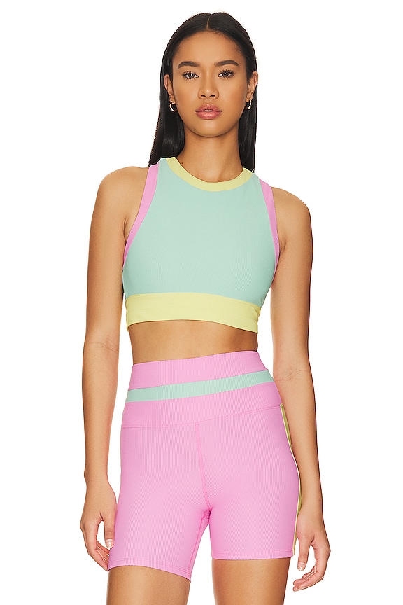 BEACH RIOT Gwen Top in Pastel Macaron Colorblock | REVOLVE