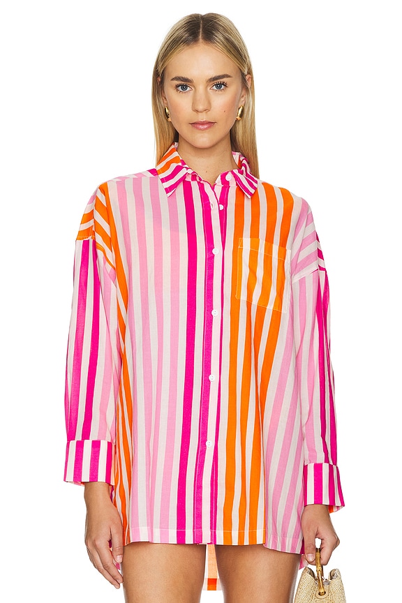 view 2 of 5 Alexa Top in Sunset Stripes