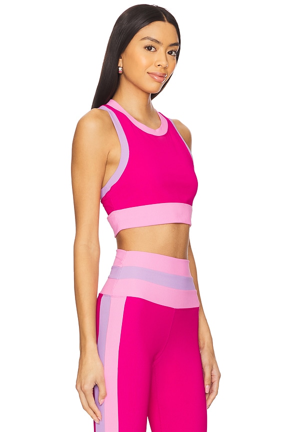 view 2 of 4 Gwen Top in Raspberry Colorblock