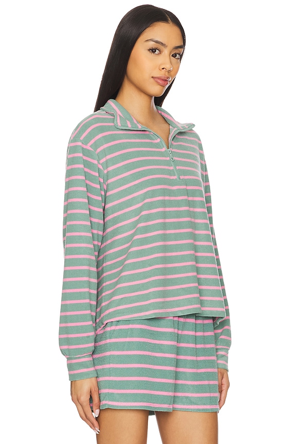 view 2 of 5 Sonia Top in Sage Bloom Stripe