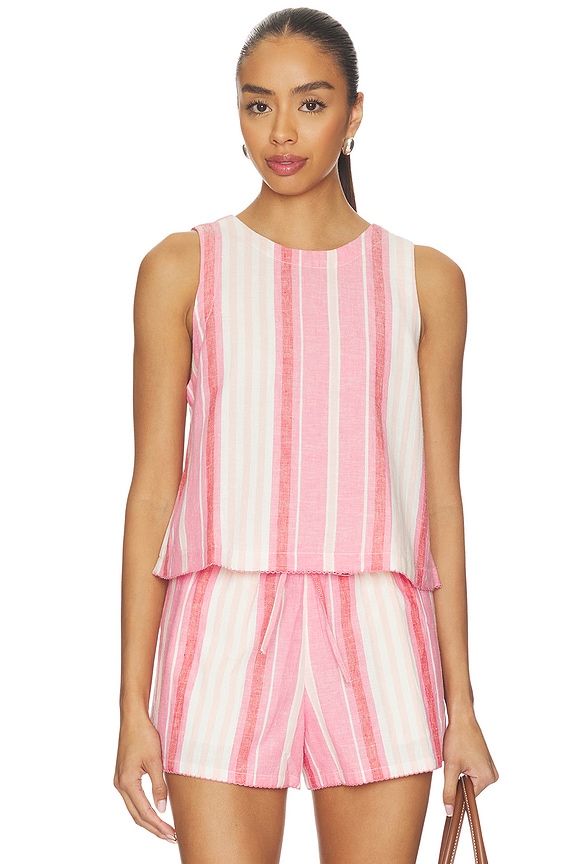 view 1 of 4 TOP SIN MANGAS DOLLIE in Bubblegum Stripe