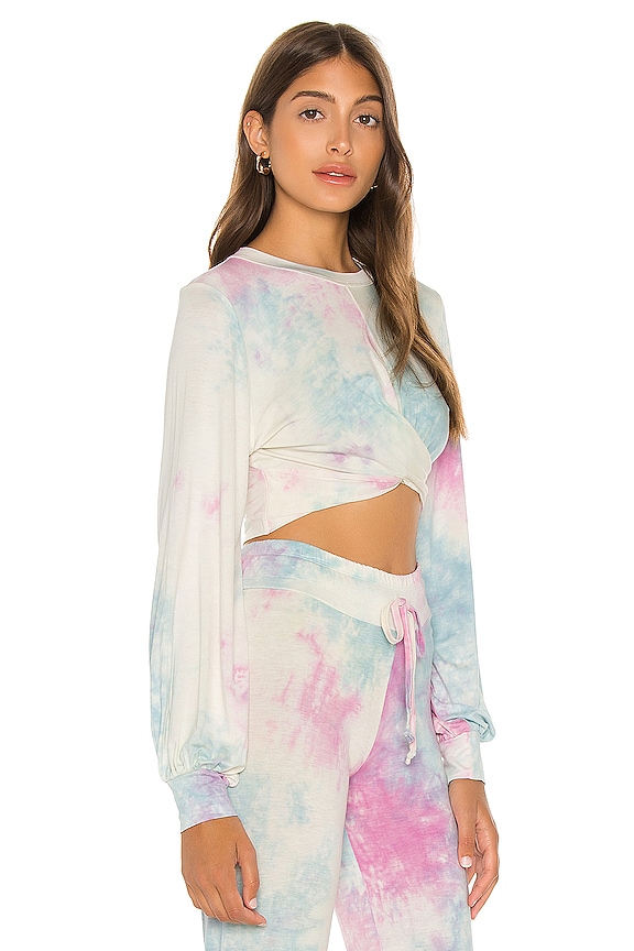 view 2 of 4 Marley Crop Top in Light Tie Dye