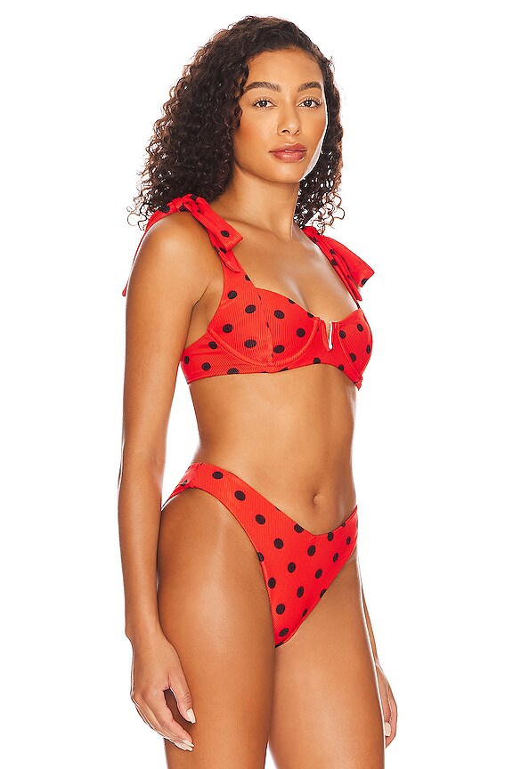 view 2 of 4 TOP BIKINI BLAIRE in Scarlet Polka Dot