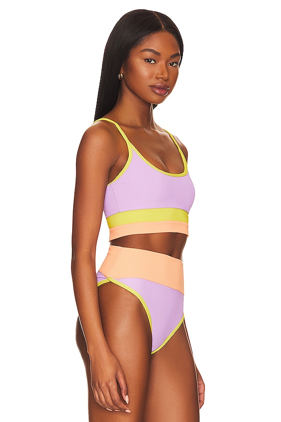 view 2 of 4 HAUT DE MAILLOT DE BAIN EVA in Sundazed Colorblock