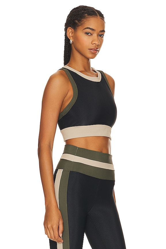 view 2 of 4 Gwen Top in Military Olive Colorblock