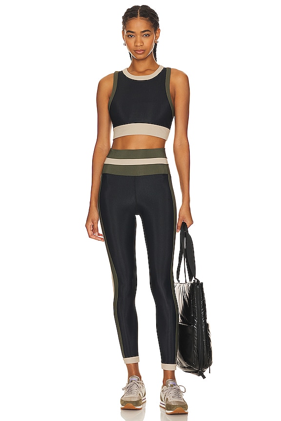 Gwen Top Military Olive Colorblock