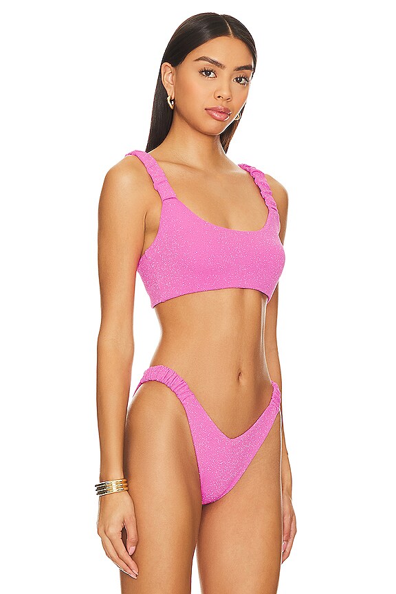 view 2 of 5 HAUT DE MAILLOT DE BAIN EFFIE in Petal Pink Scrunch
