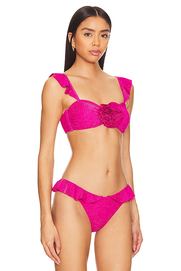 view 2 of 5 HAUT DE MAILLOT DE BAIN POPPY in Fuchsia Peony