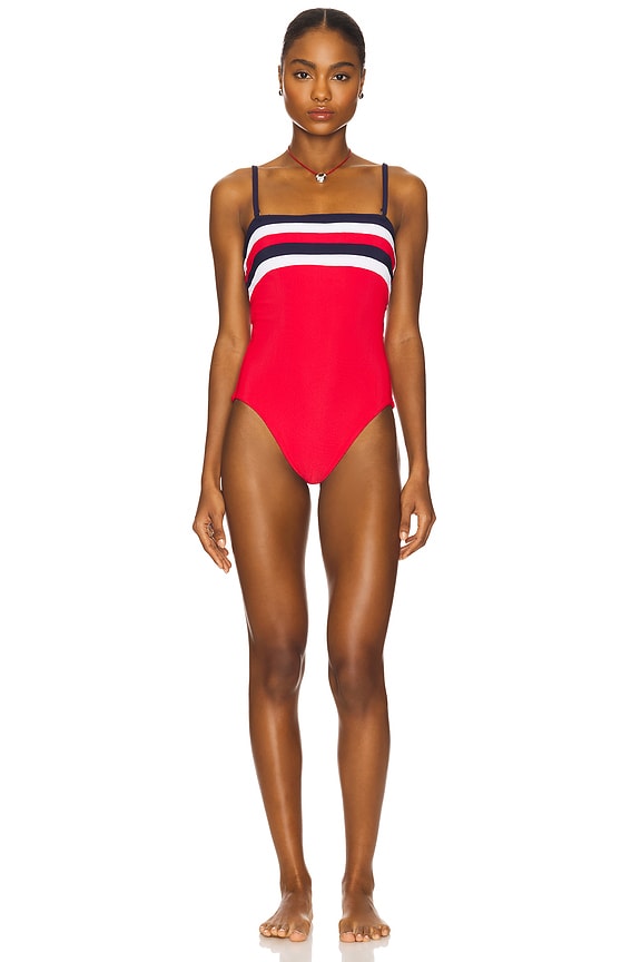 view 2 of 5 Jessa One Piece Swimsuit in American Colorblock