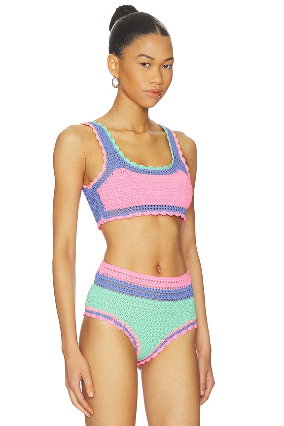 view 2 of 4 TOP BIKINI ANDY in Sea Breeze Crochet