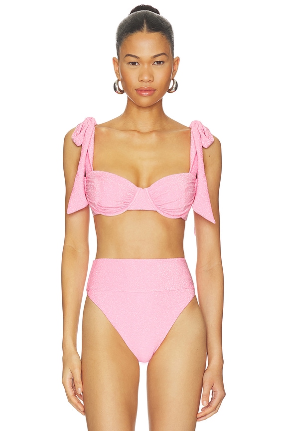 view 1 of 5 HAUT DE MAILLOT DE BAIN DREA in Shoreline Pink Shine