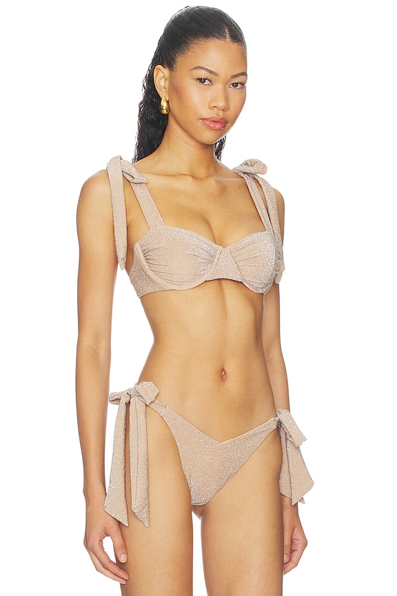 view 2 of 5 TOP BIKINI DELILAH in Honey Beige