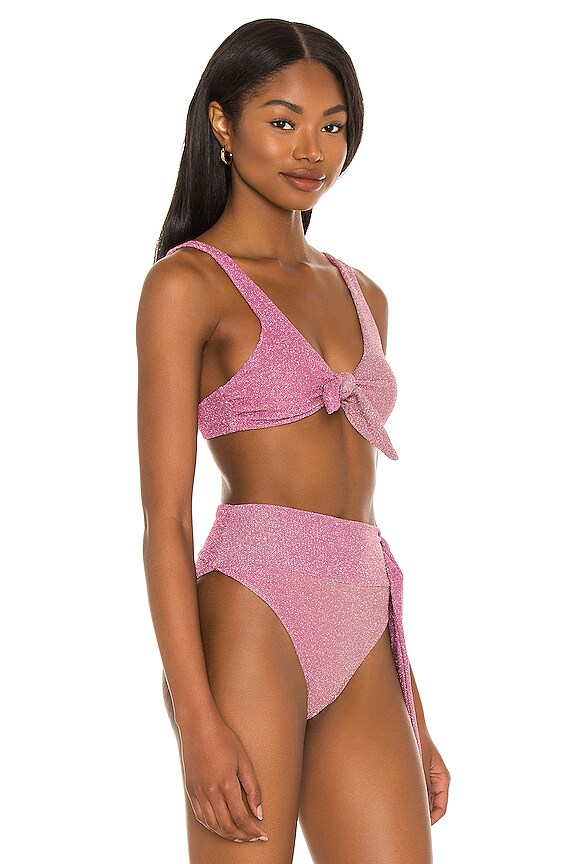 view 2 of 5 Grace Bikini Top in Pink Shine Ombre