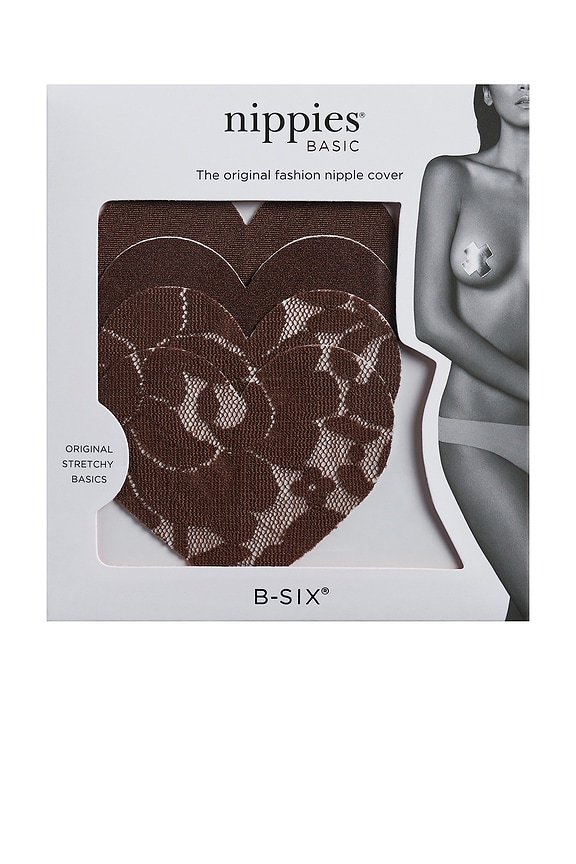view 2 of 3 Nippies Basics Heart Size 2 in Mocha
